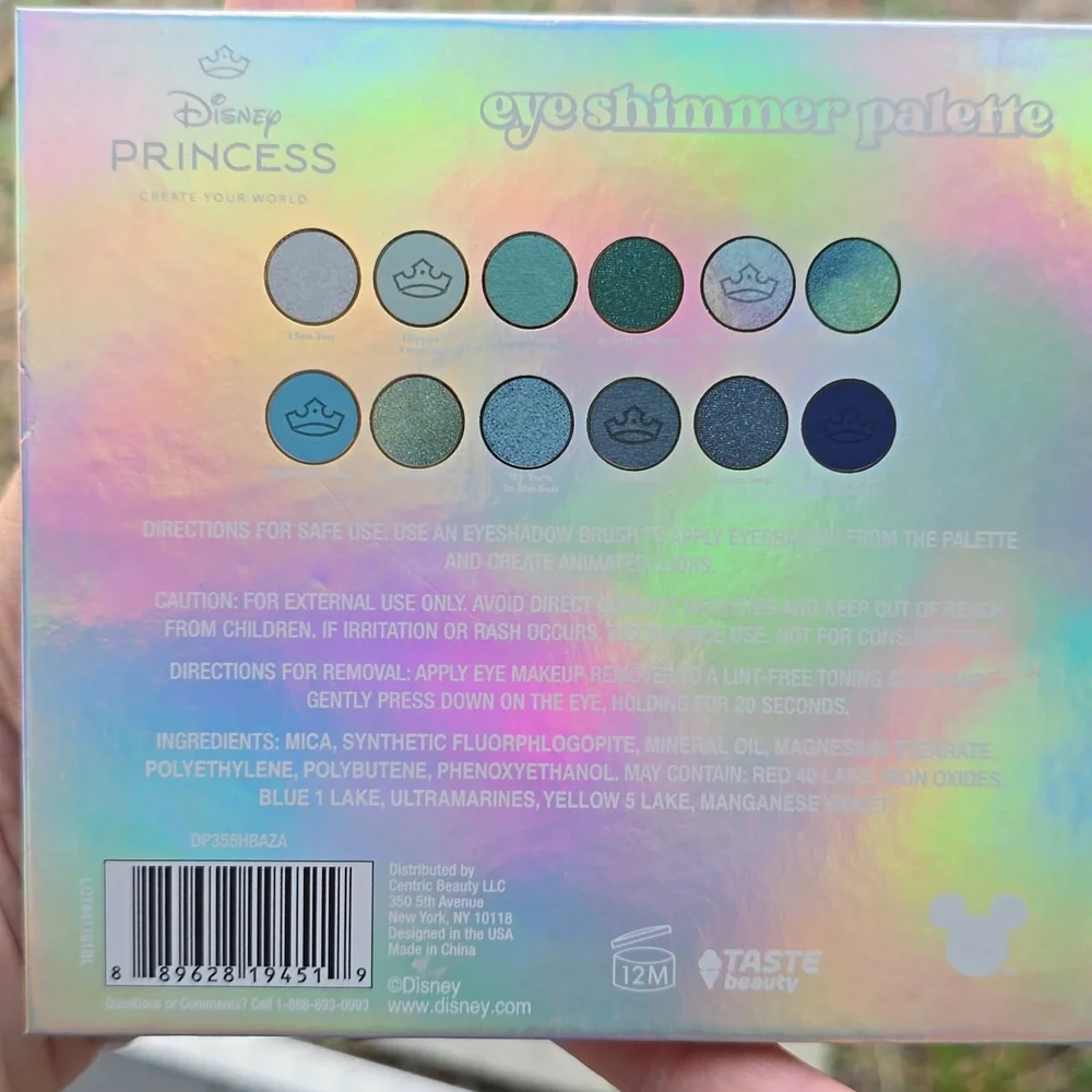 Disney‎ Princess Eye Shimmer Palette NWT Ariel Set